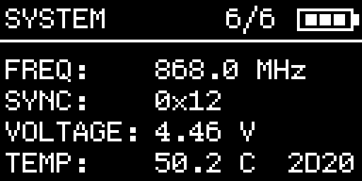 Master System Info page (IP check)