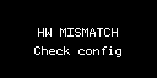 HW MISMATCH — boot halted on detecting firmware for the wrong board