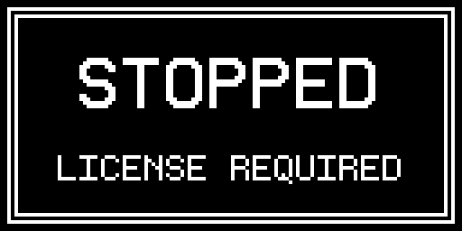STOPPED overlay
