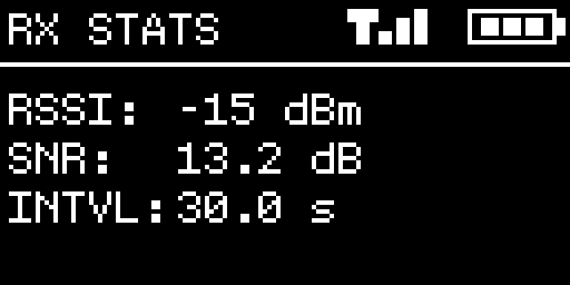 Receiver RX Stats page